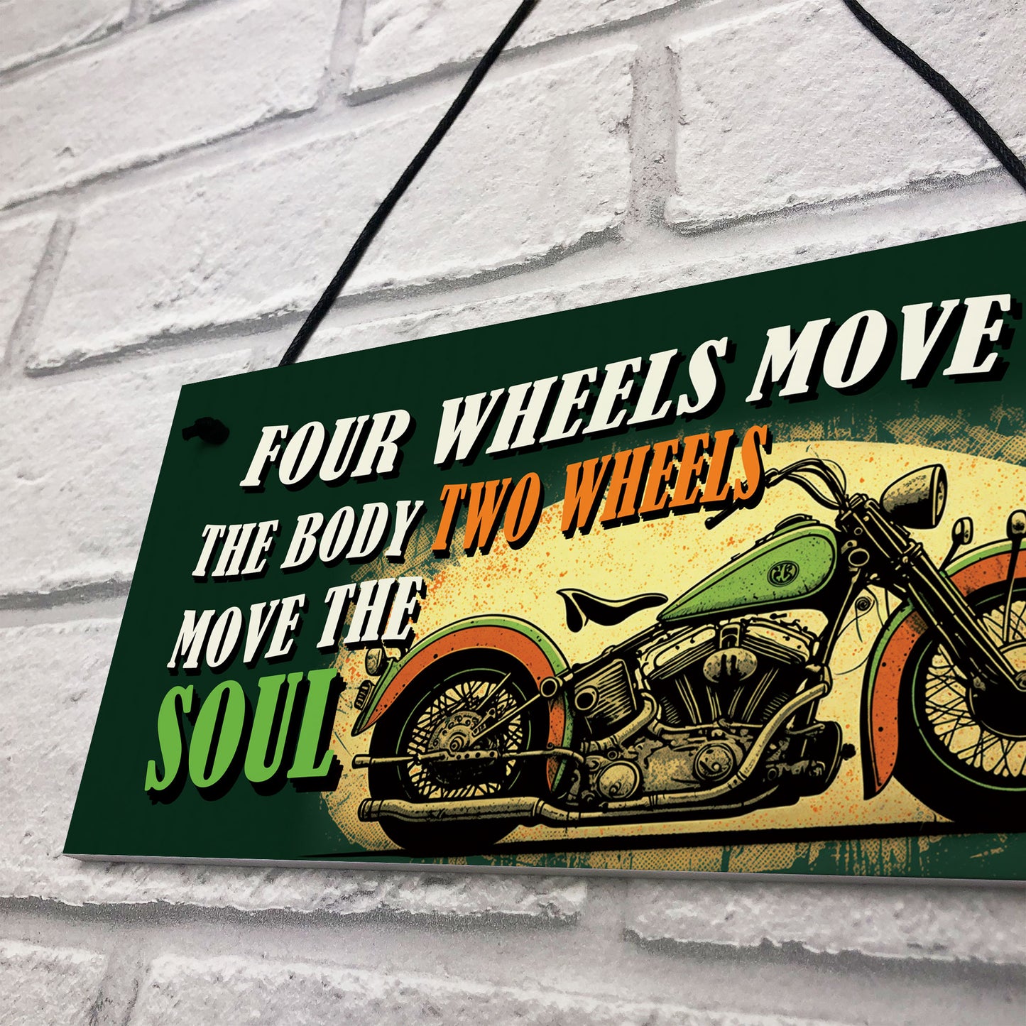 Novelty Style Motorcycle Motorbike Sign Man Cave Garage Decor