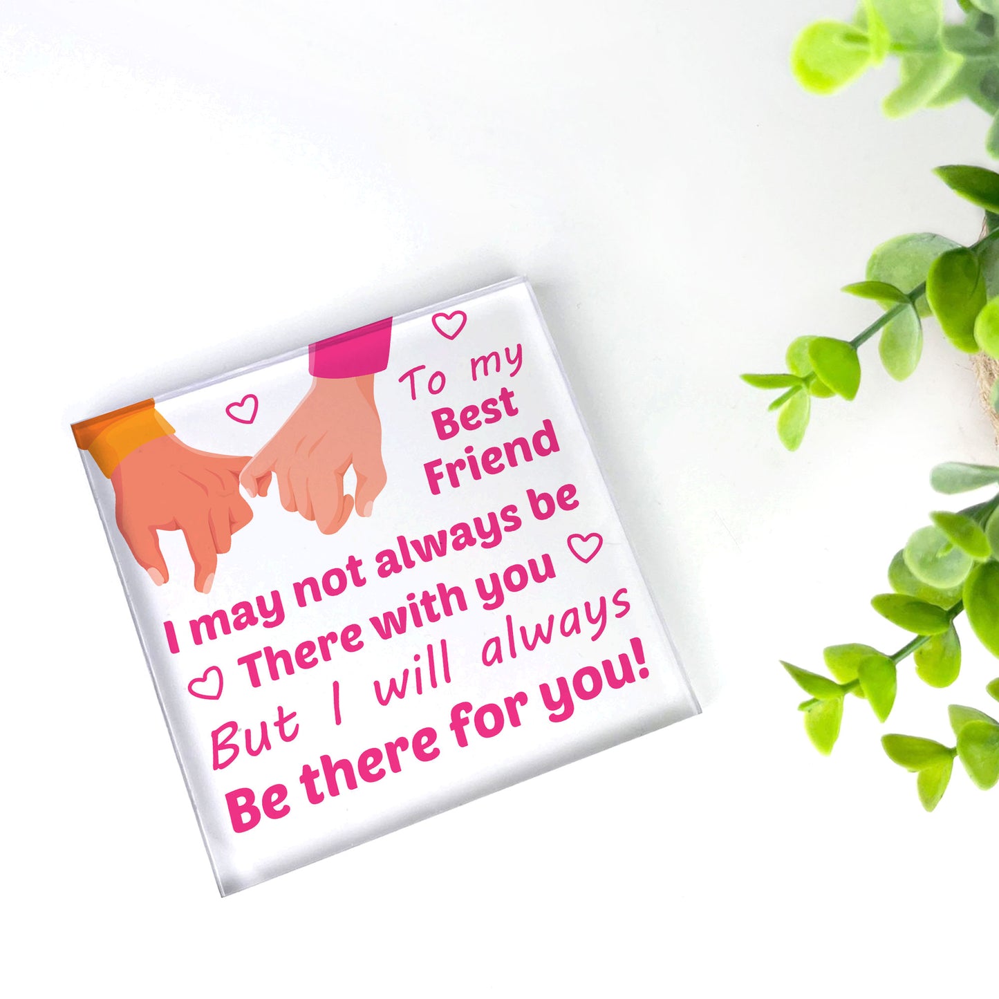Best Friend Friendship Acrylic Plaque Gift For Christmas