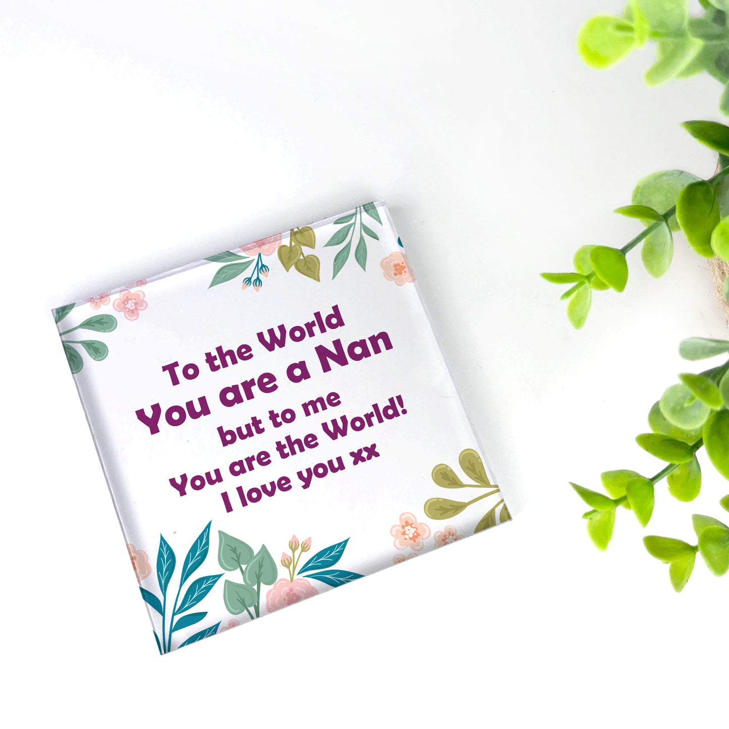 Nan Gifts Acrylic Block Special Nan Gifts For Christmas Birthday