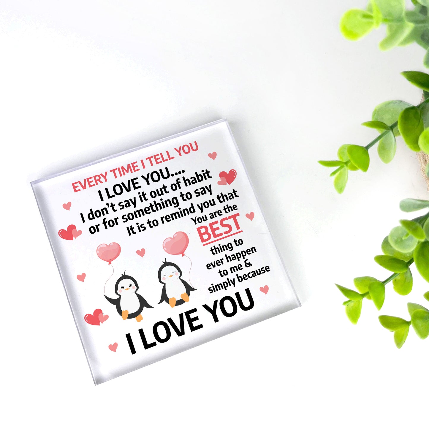 Penguin Couple Gifts for Her Him Girlfriend Boyfriend Wife