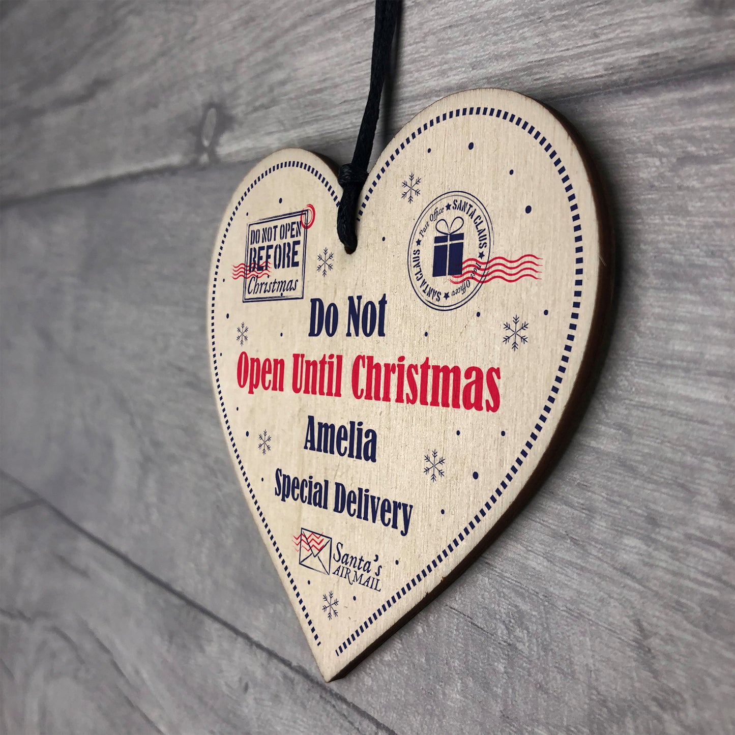 DO NOT OPEN UNTIL CHRISTMAS Personalised Gift Tag For Xmas