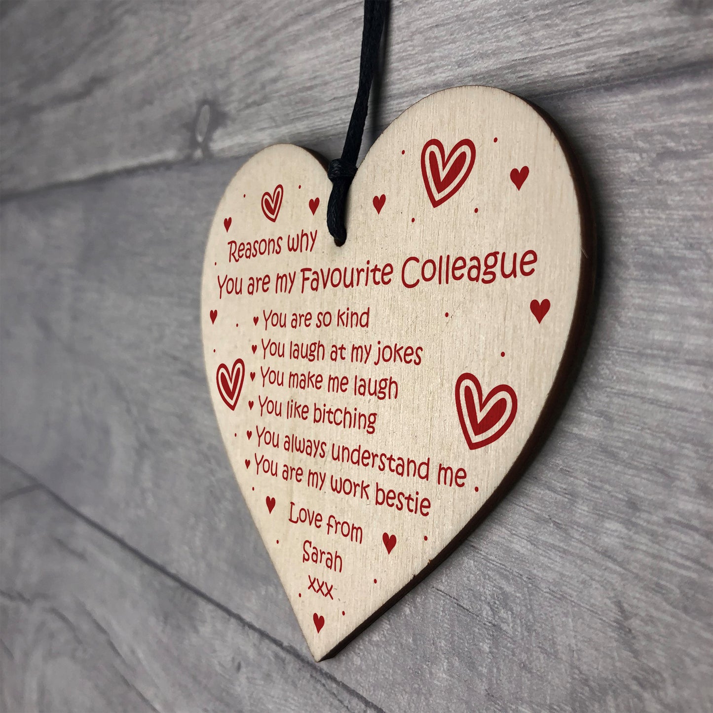 Favourite Colleague Gift Personalised Colleague Birthday Xmas