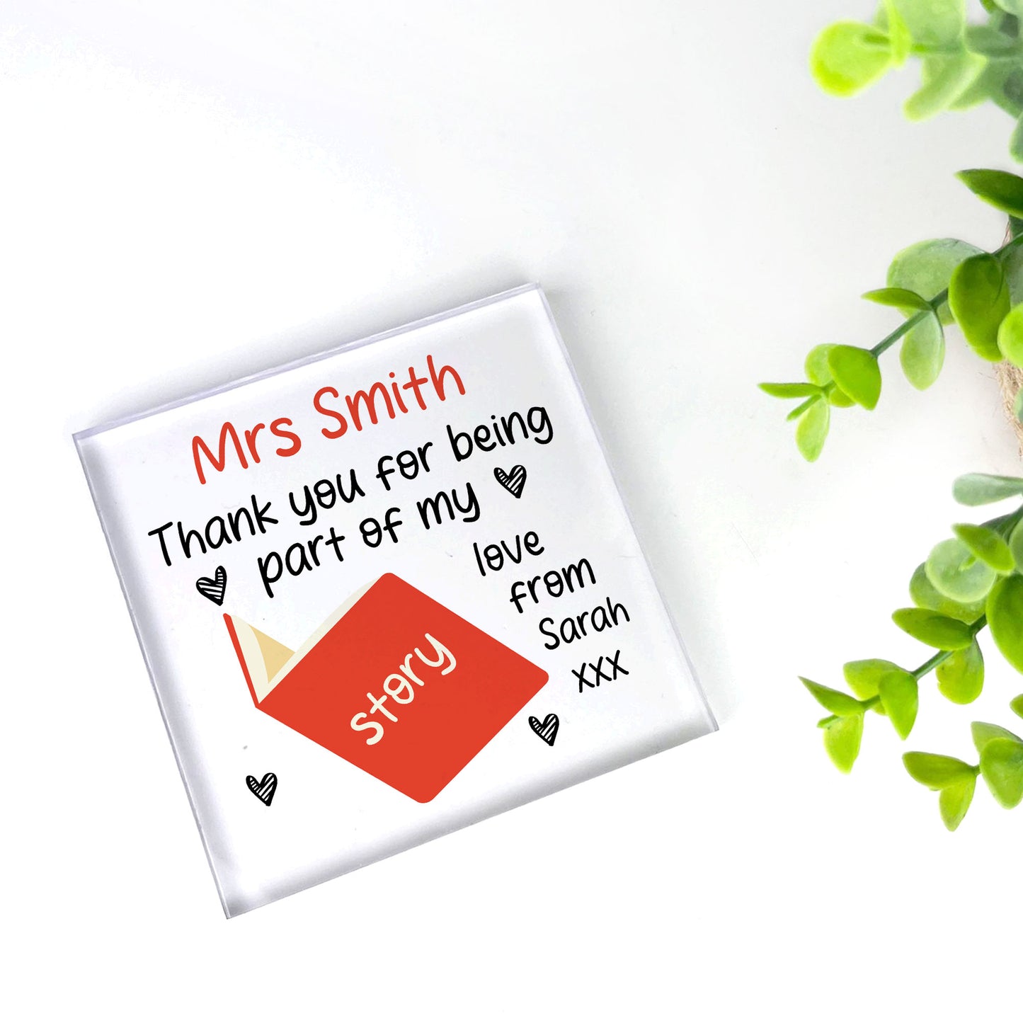 Personalised Best Teacher Gifts Thank You For Being Part Of