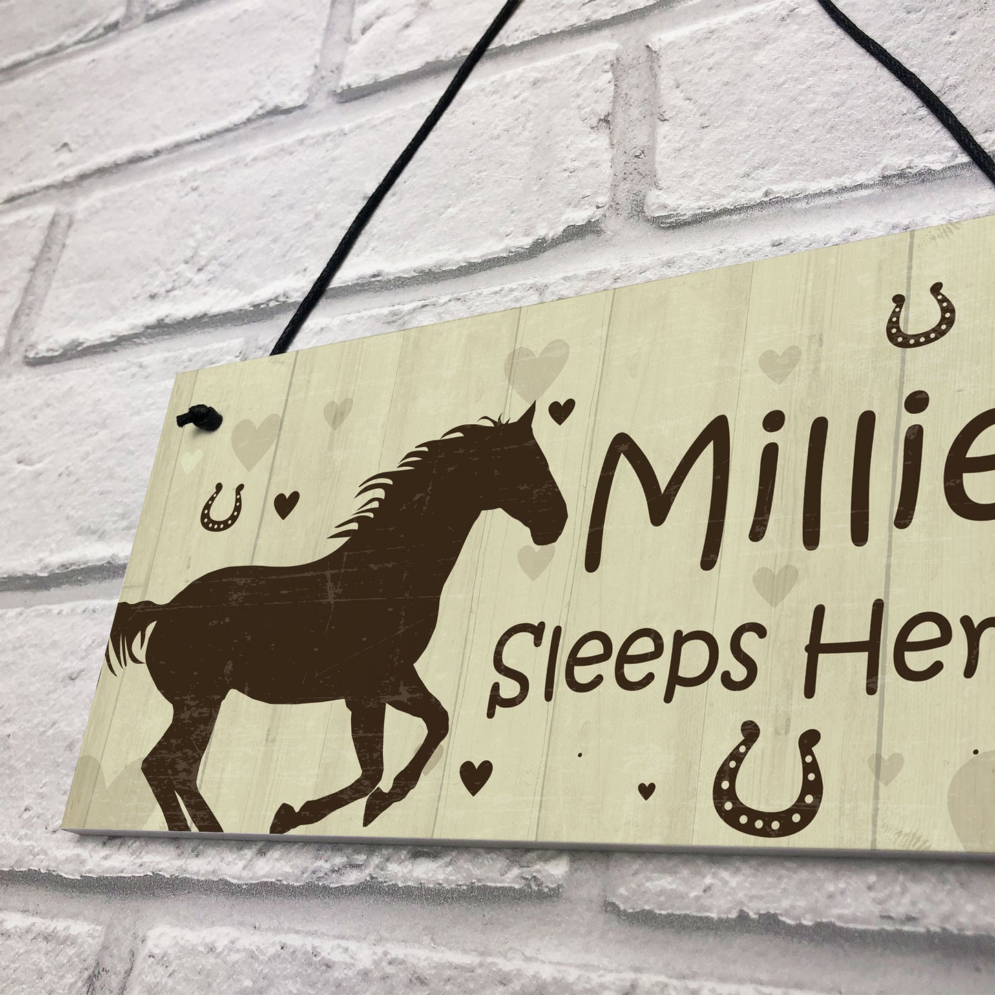 Horse Gift For Women Girls Personalised Stable Door Sign Gift