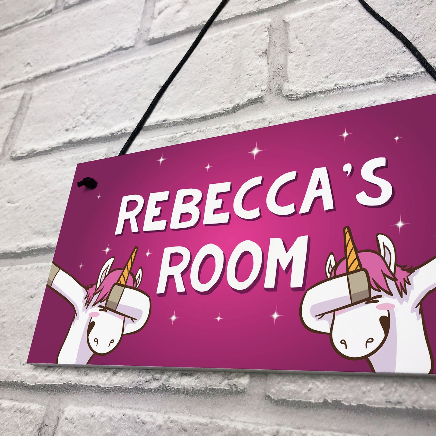 Girls Bedroom Sign Personalised Funny Unicorn Sign Unicorn Gift
