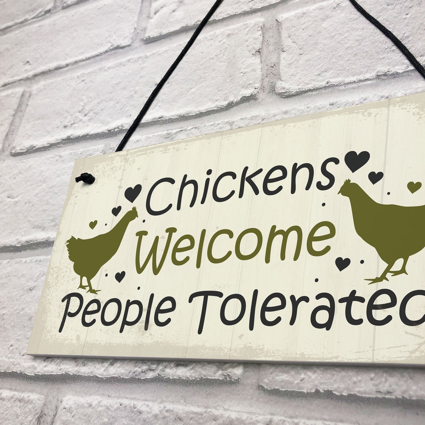 Funny Chicken Sign Hanging Sign Pet Sign Chicken Accessories