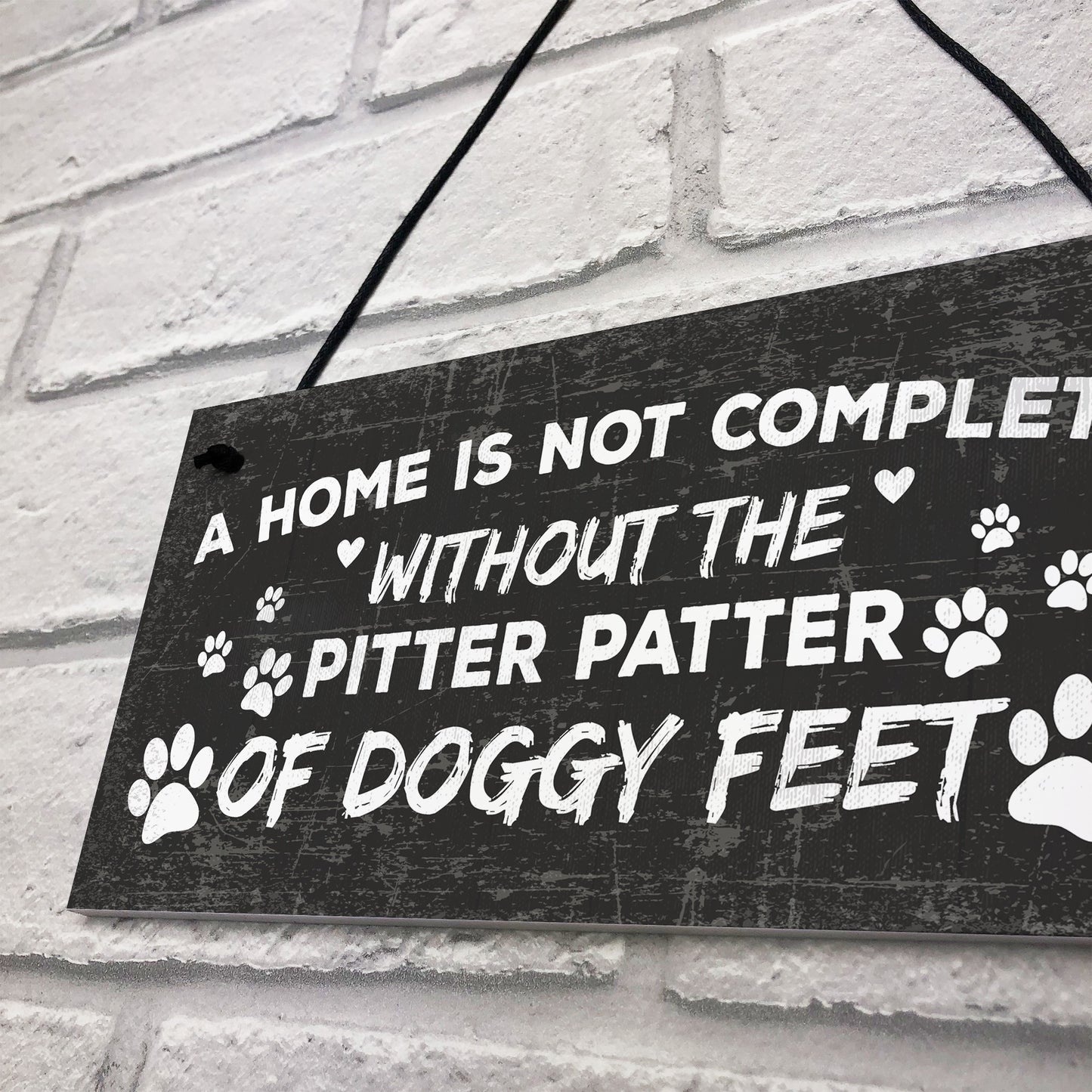 Funny Dog Hanging Plaque Dog House Decor Sign Dog Christmas Gift