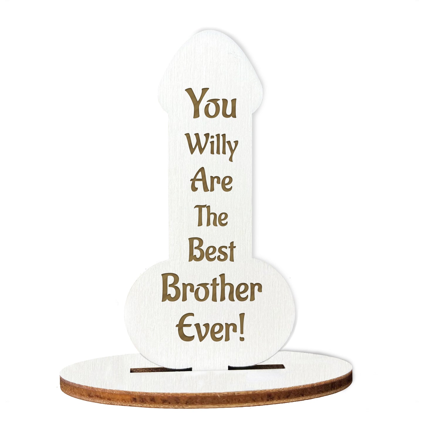 FUNNY Brother Gift Engraved Plaque Brother Christmas Birthday