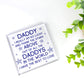 Daddy Gifts Acrylic Block Daddy Christmas Birthday Gifts For Him