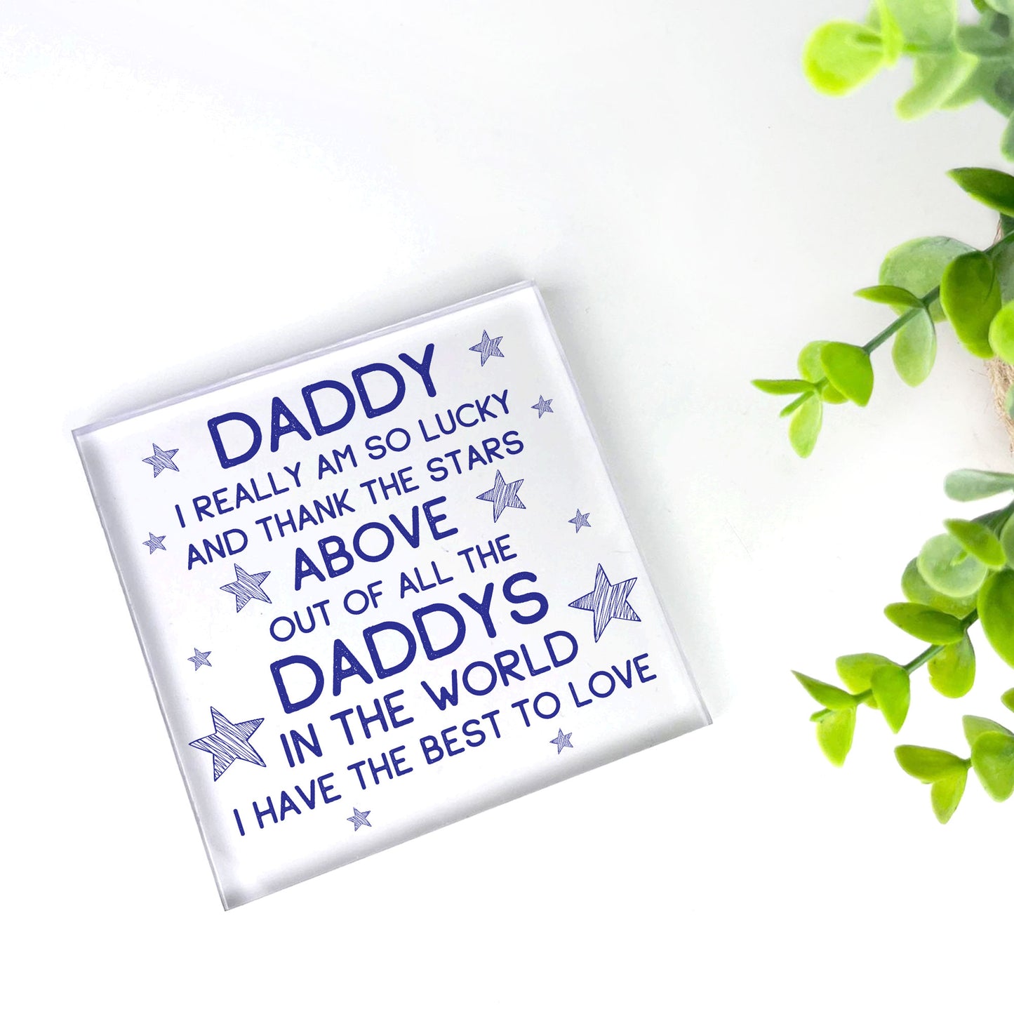 Daddy Gifts Acrylic Block Daddy Christmas Birthday Gifts For Him