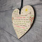 Daddies Girl Wooden Heart Fathers Day Gift For Daddy Dad