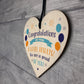 A Level Exam Congratulations Wooden Heart Passed Exam Results