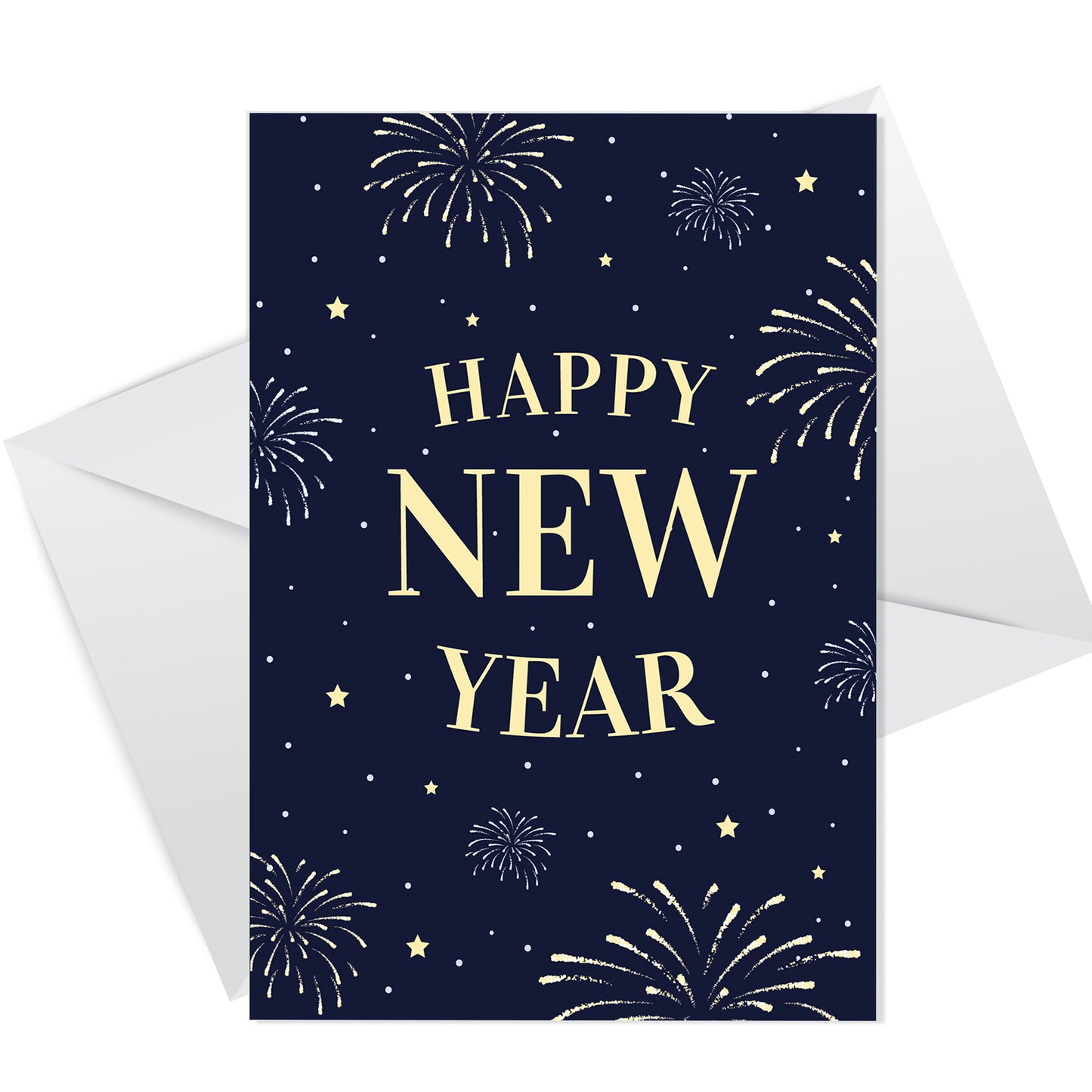 Happy New Year Cards Pack of 12 New Year Greeting Cards