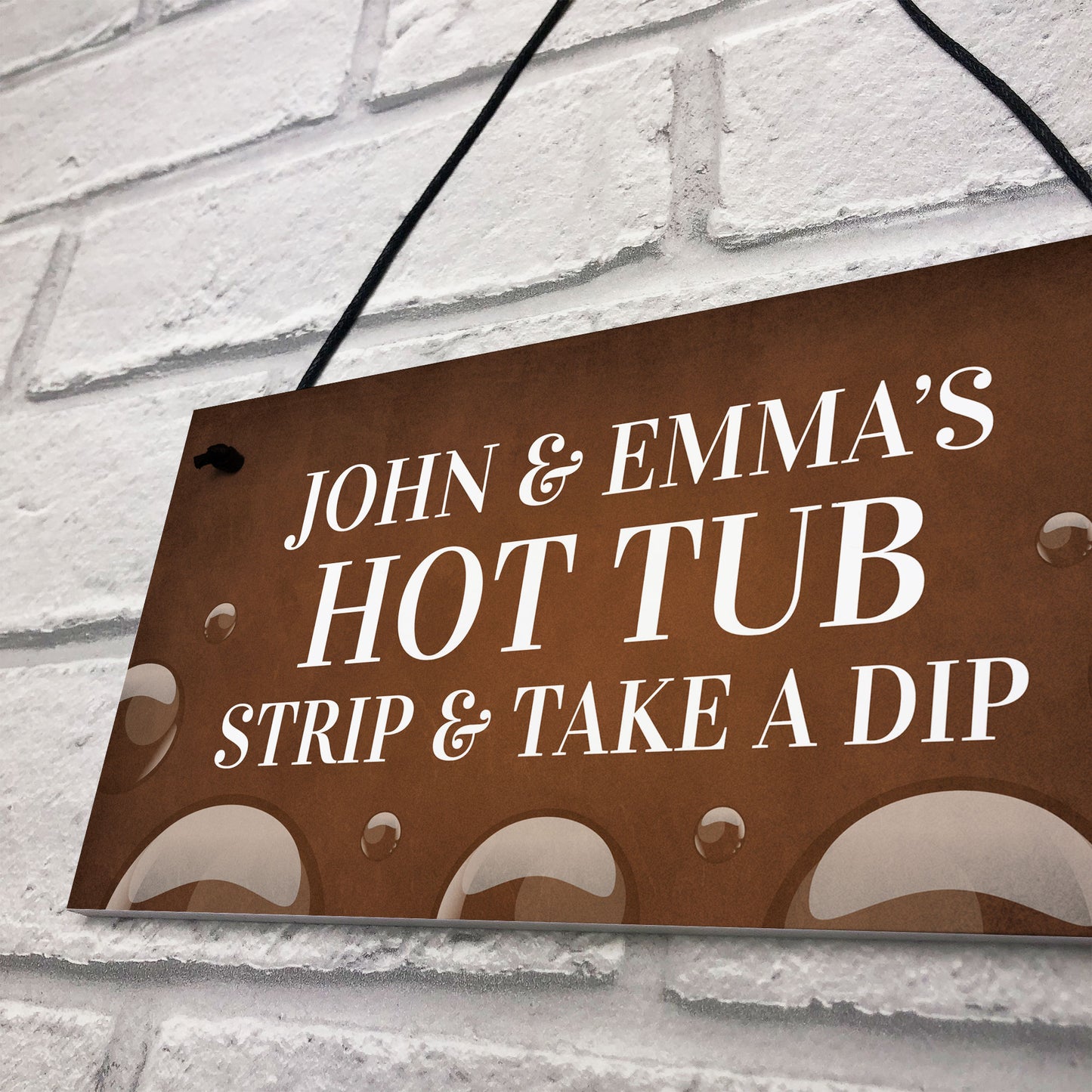 Personalised Hot Tub Novelty Decor Sign For Home Garden Signs