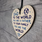 Fathers Day Gifts For Dad Father Wood Heart Dad Birthday Gift
