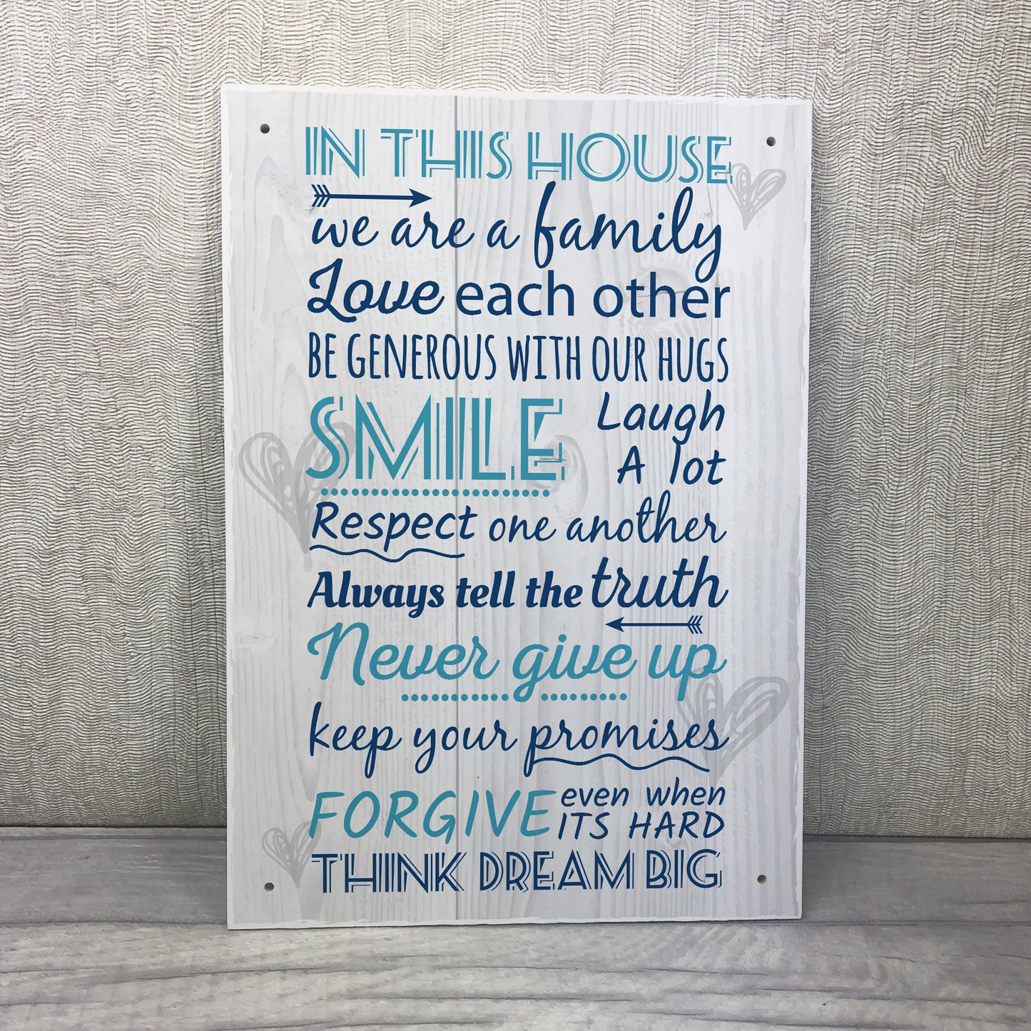 Kitchen Inspirational Plaques Vintage Sign Retro Wall Shabby Chi