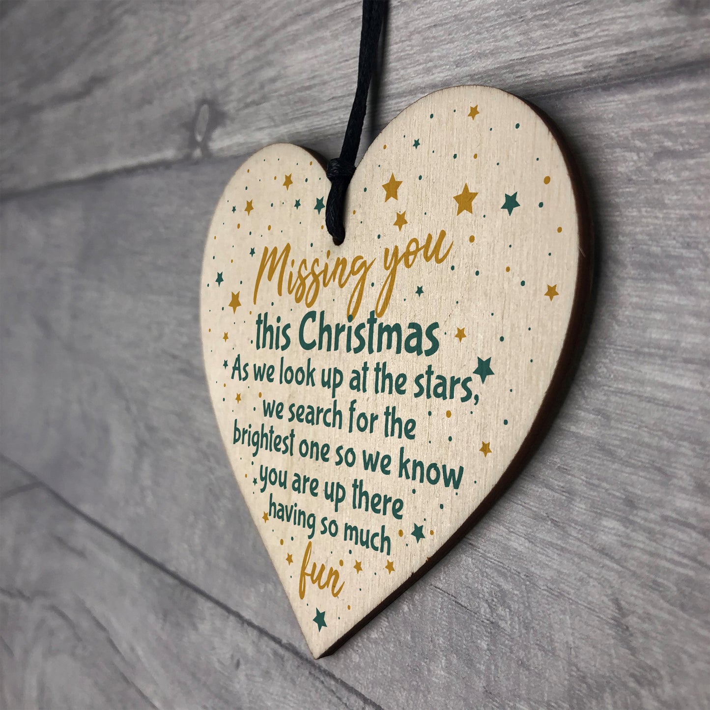 Memorial Christmas Tree Decoration Mum Dad Grandad Grandma Sign