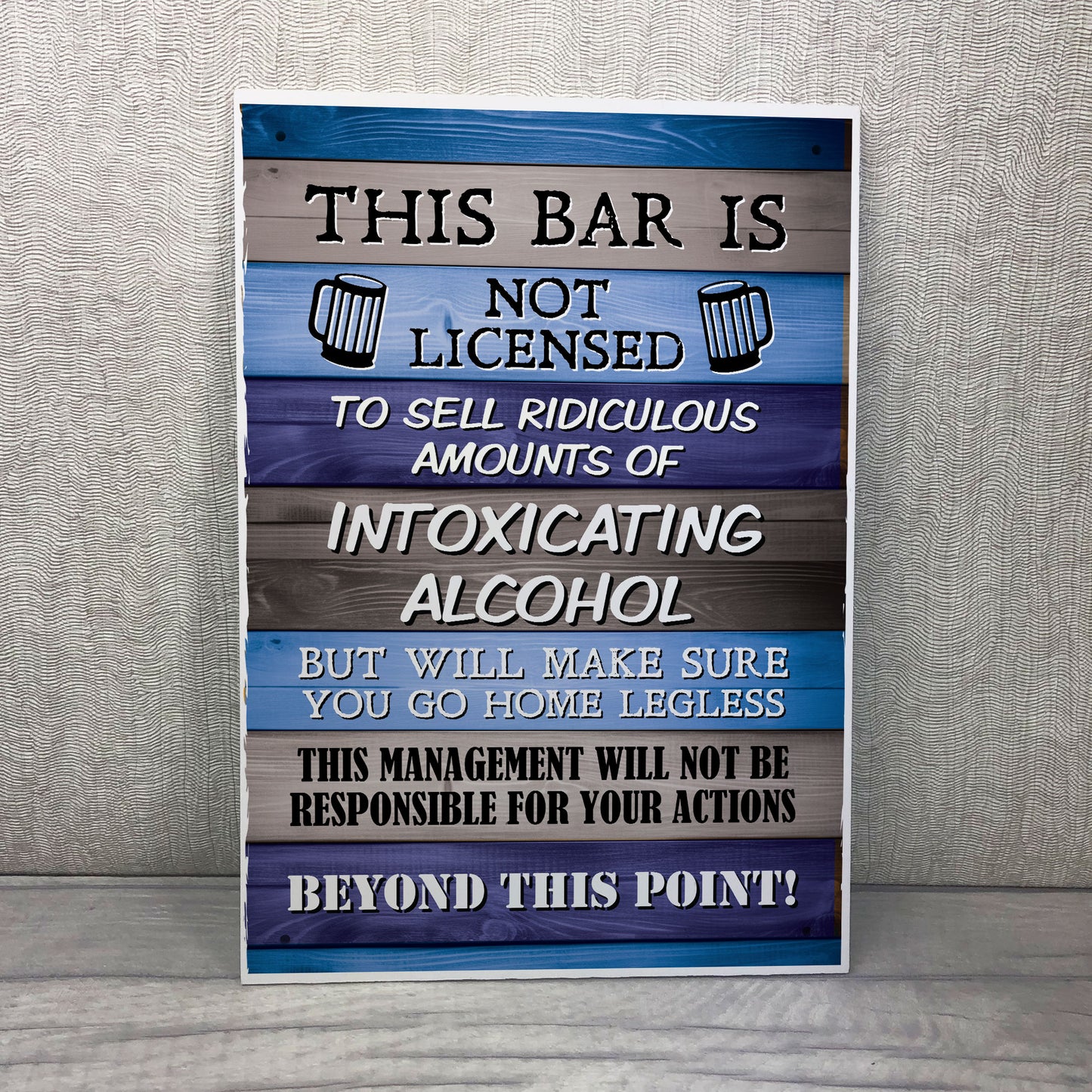 Funny Hanging Bar Sign For Man Cave Home Bar Shed Pub Wall Sign