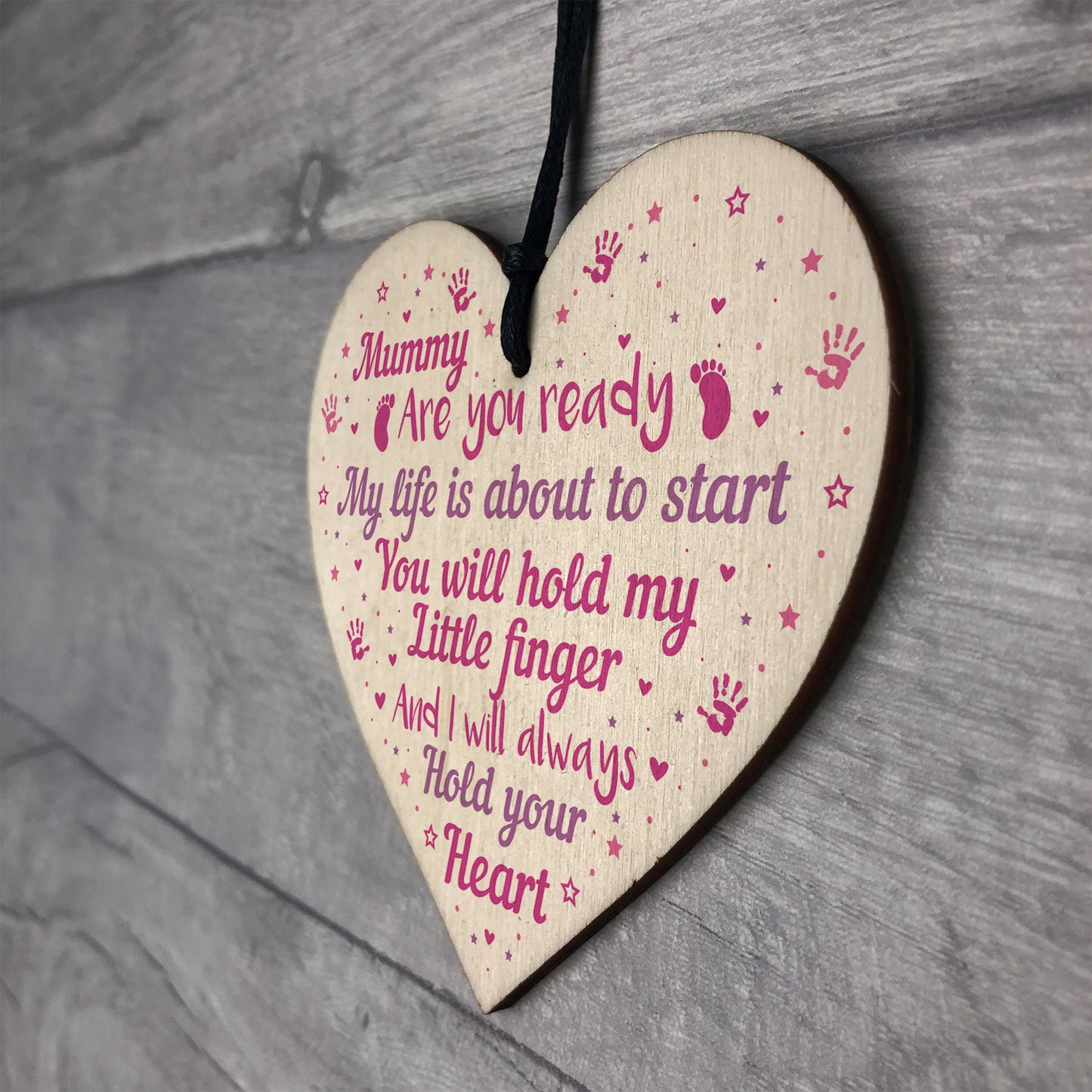 Mummy To Be Baby Shower Gift Heart New Baby Gift Plaque