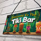 Tiki Bar Welcome Hanging Bar Pub Plaque Beer Cocktails Beach