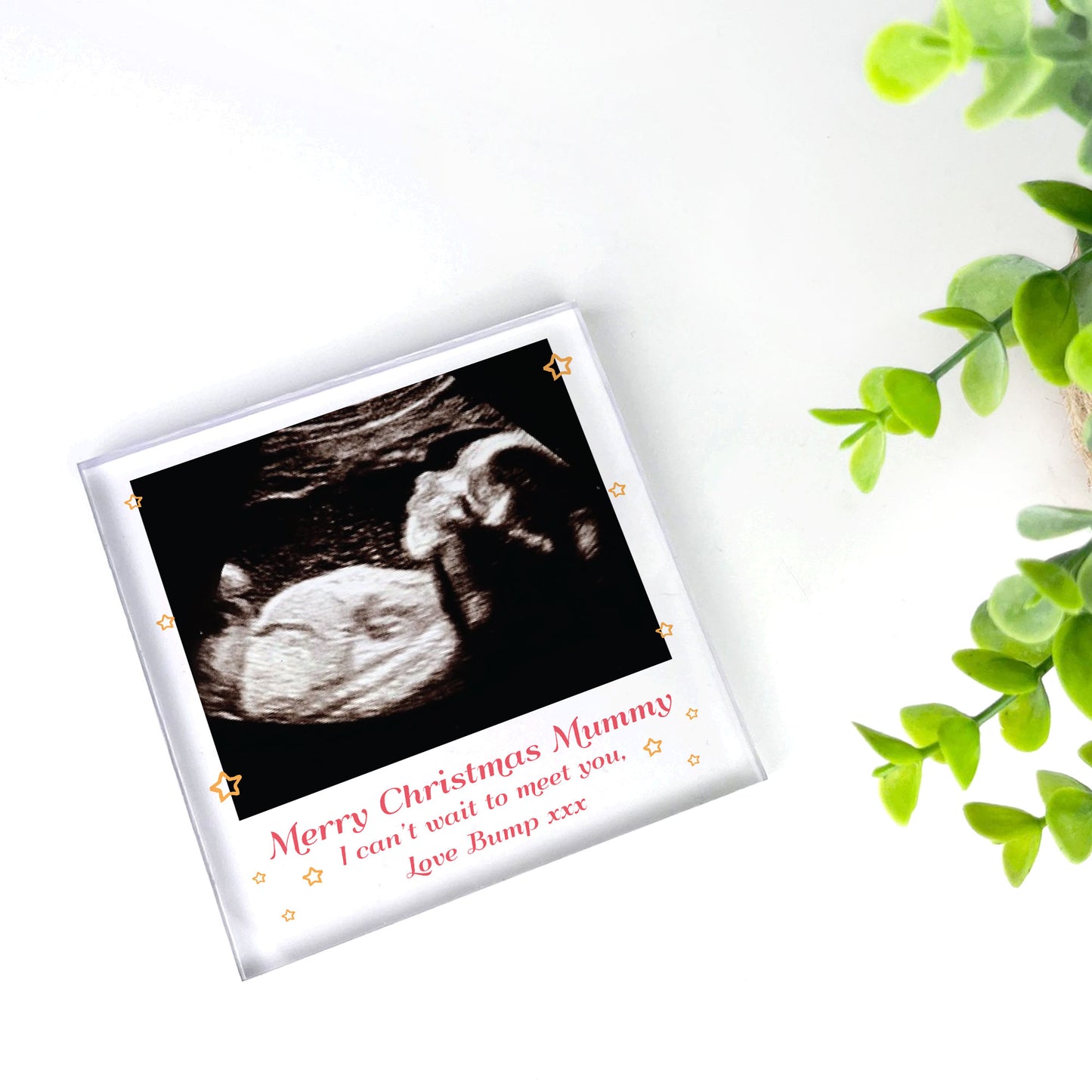 Christmas Gift For Mummy From Bump Personalised Photo Block Bump