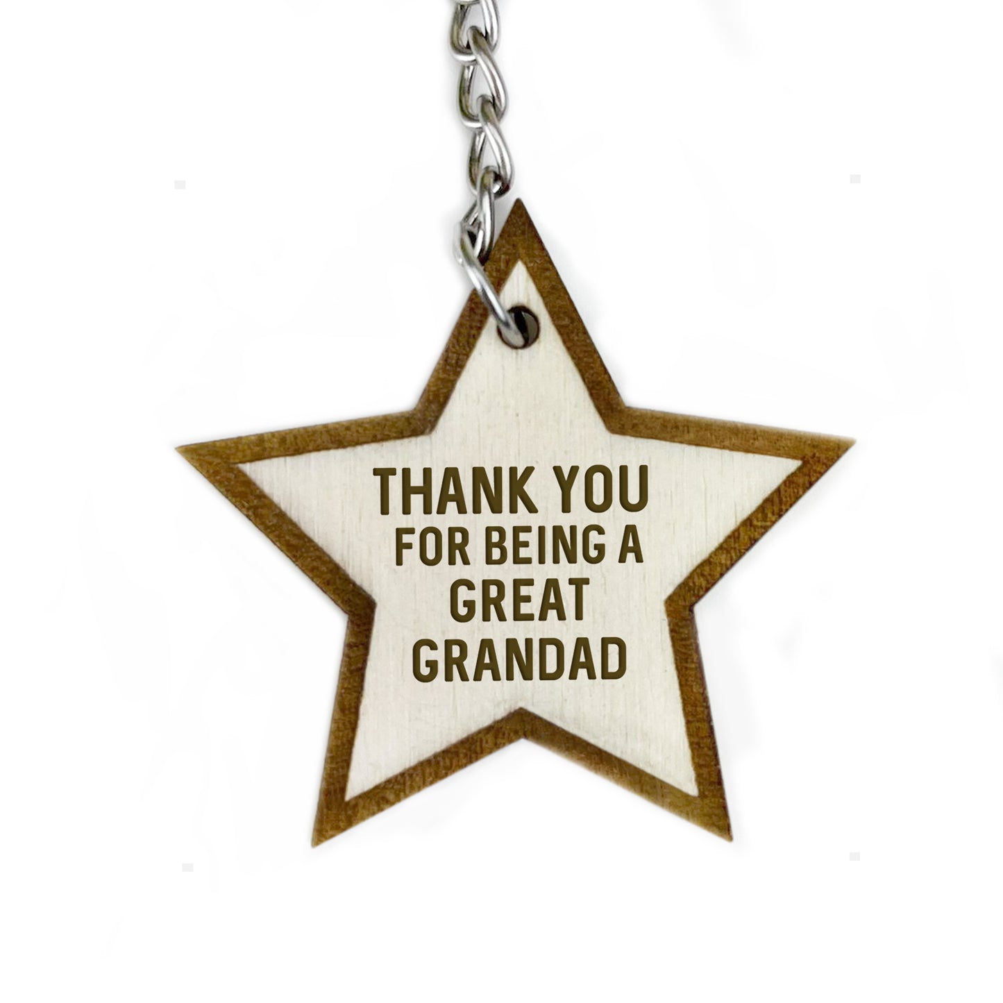 Great Grandad Gifts Wooden Keyring Grandad Gifts For Birthday