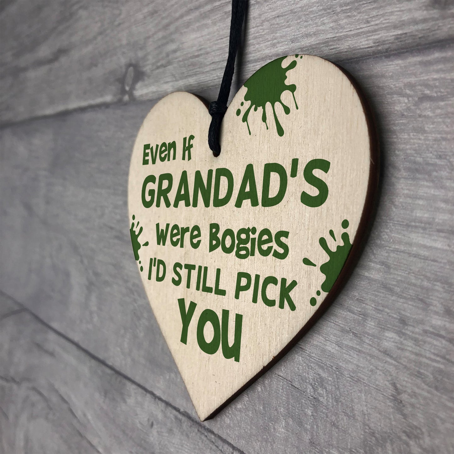 Funny Grandad Gifts Novelty Wooden Heart Birthday Grandad Gift