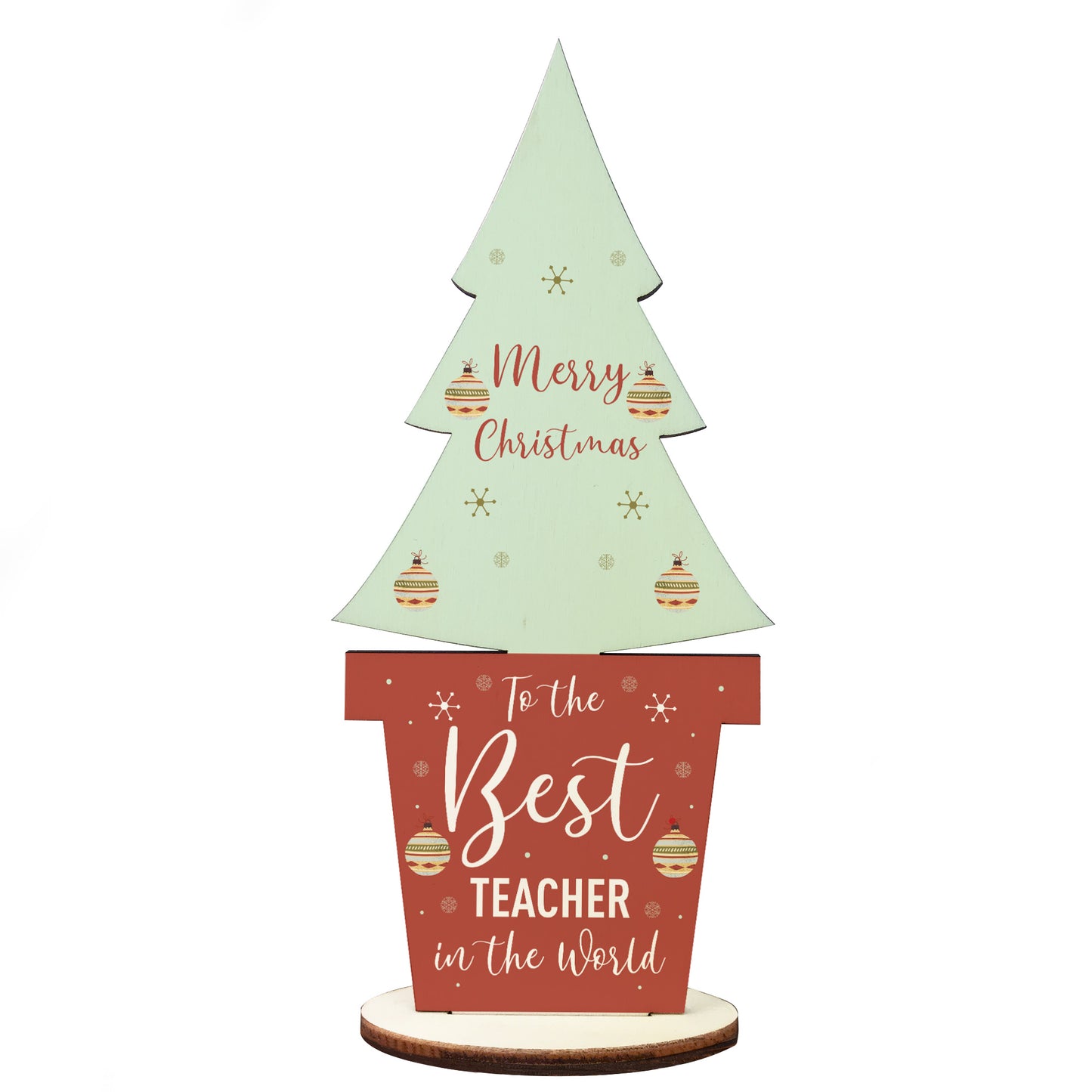 Christmas Gift From Child Wooden Christmas Tree Teacher Xmas