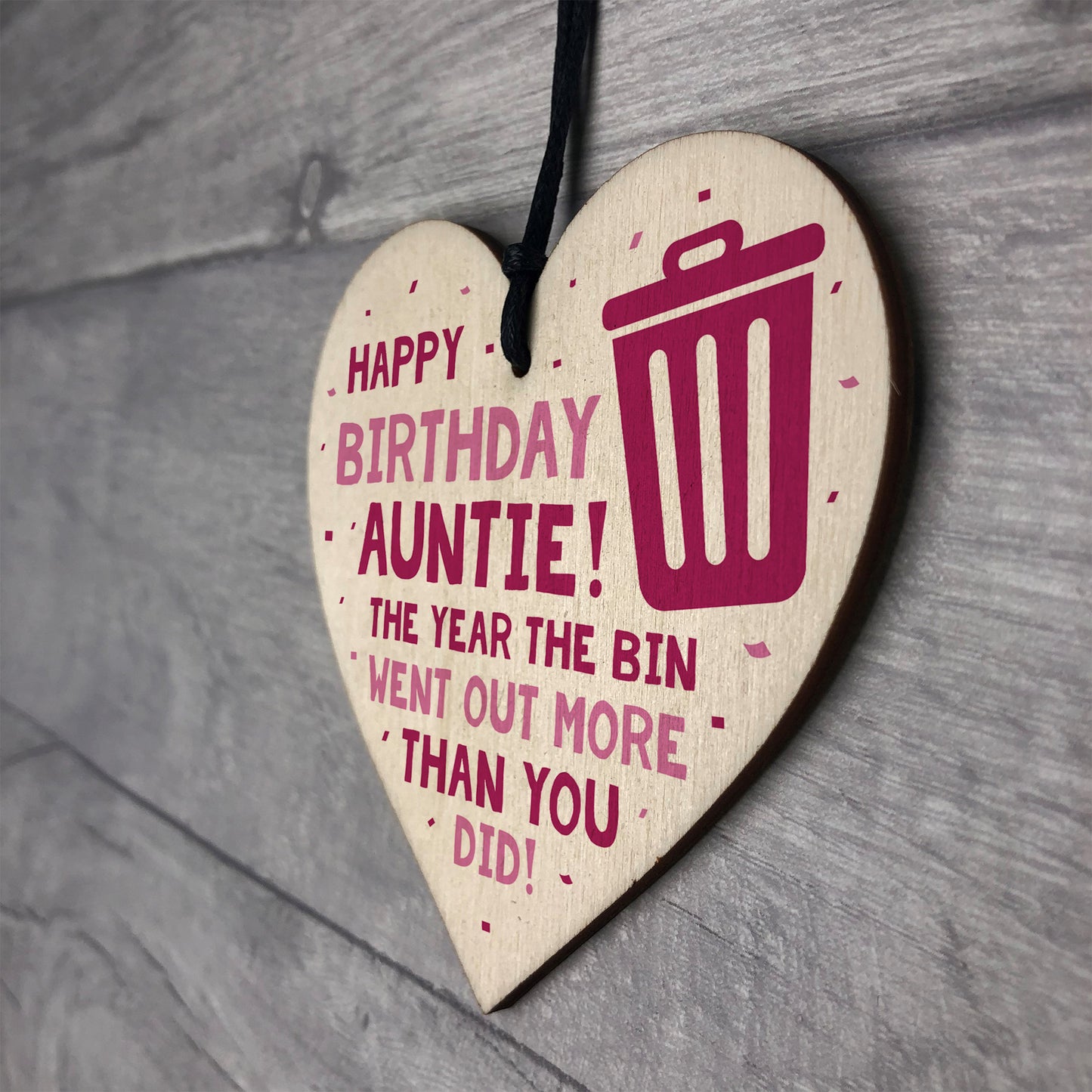 Funny Lockdown Birthday Gift For Auntie Heart From Niece Nephew