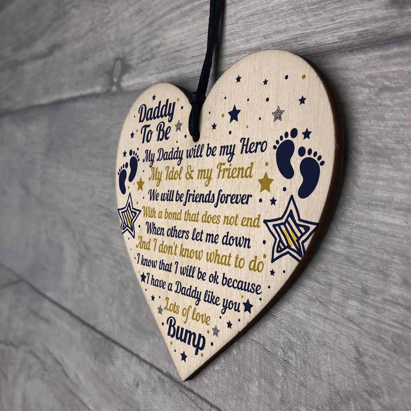 Best Daddy Gifts Heart Daddy To Be Birthday Cards Baby Shower