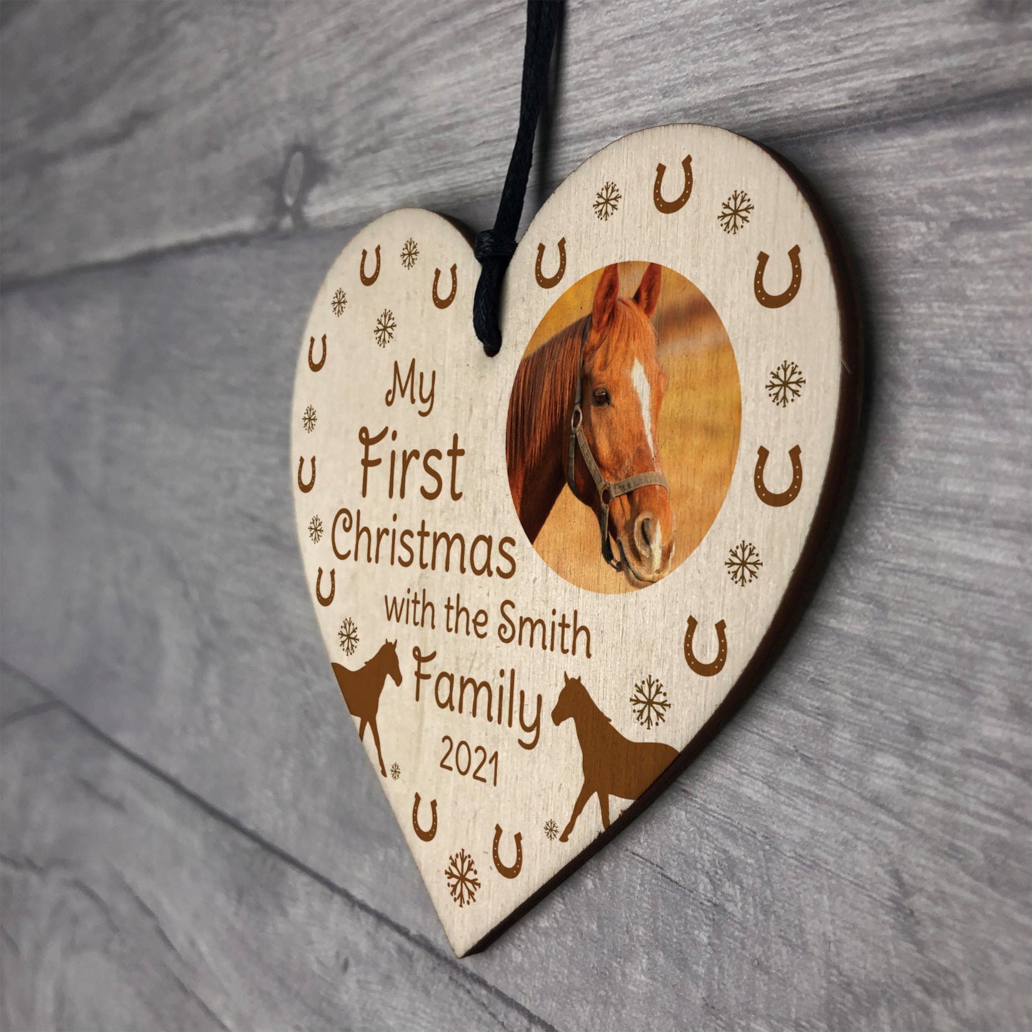 My First Christmas Horse Christmas Decoration Personalised