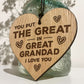 Great Grandad Gifts Engraved Heart Birthday Gift For Grandad