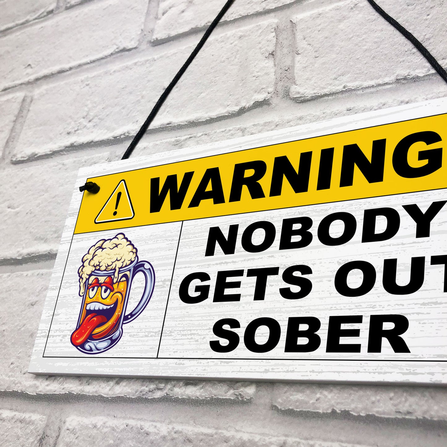 Nobody Gets Out Sober Funny Man Cave Sign Bar Signs And Plaques