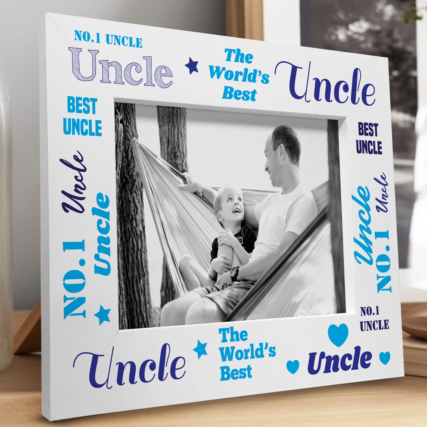 Novelty Gift For Uncle Birthday Fathers Day Wooden Uncle Frame