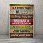 Funny Garden Bar Wall Plaque Bar Accessories for Garden Bar