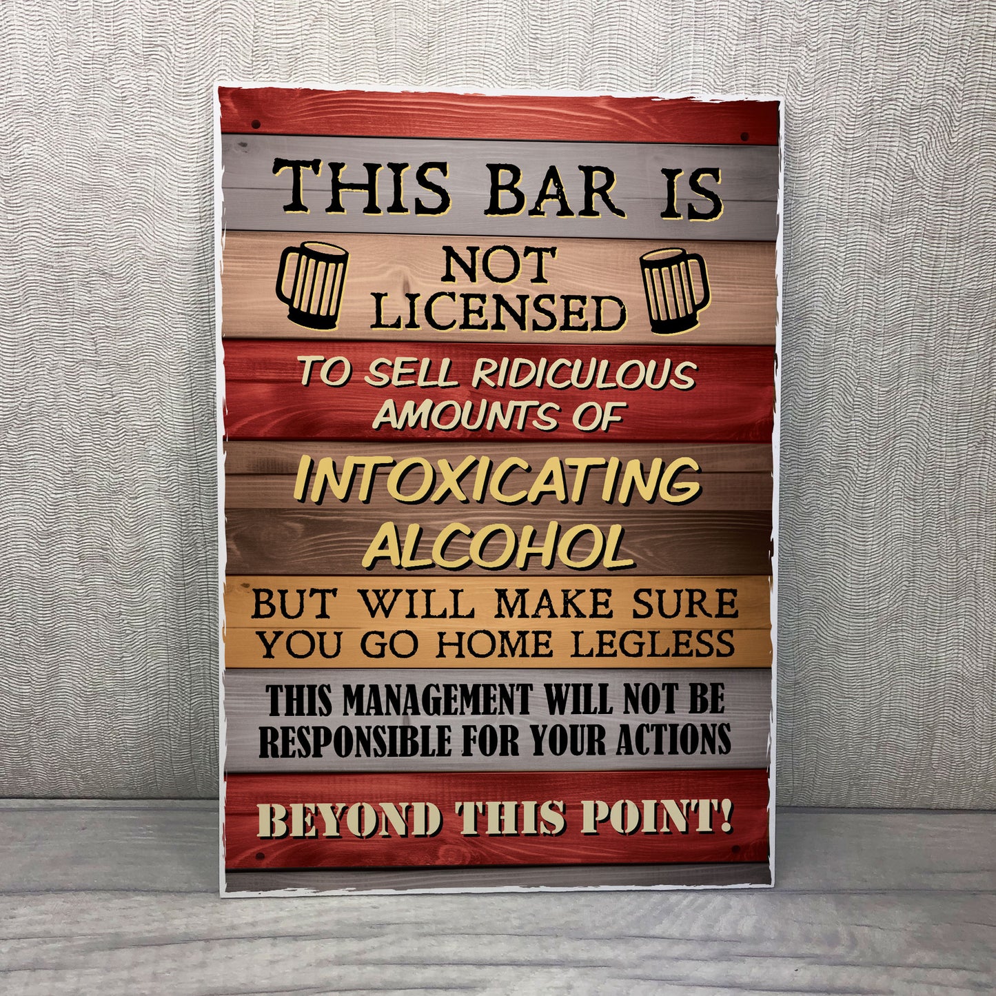 Bartender License Plaque Bar Signs For Home Pub Bar Garden