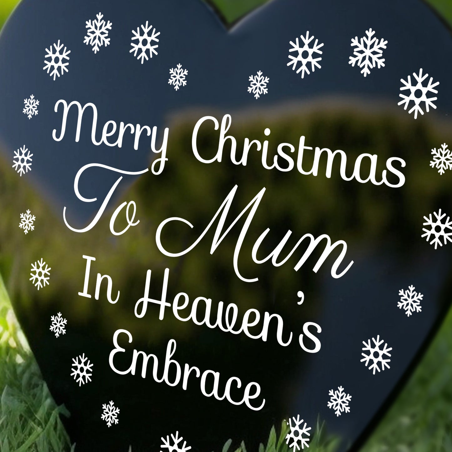 Christmas In Heaven Plaque For Mum Memorial Christmas Decoration