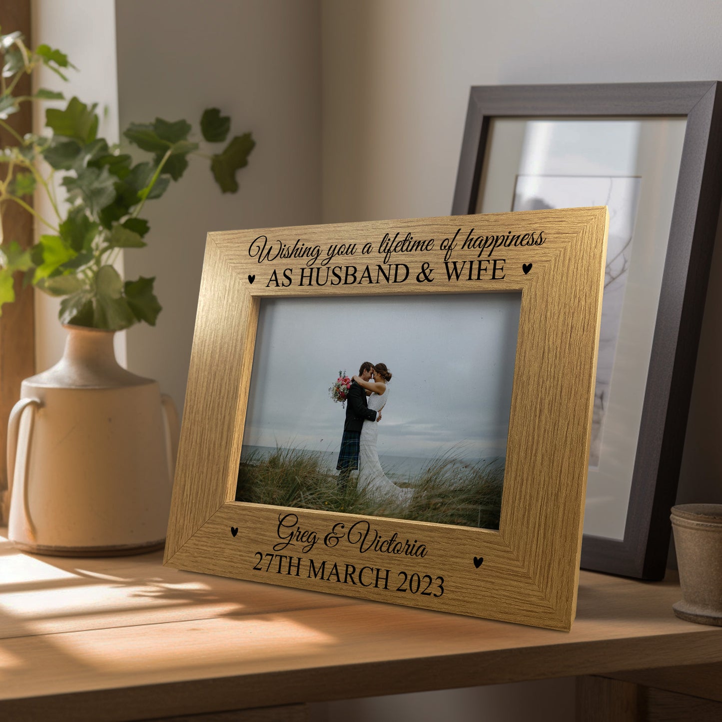 Personalised Mr And Mrs Photo Frame Wedding Gifts For Couple
