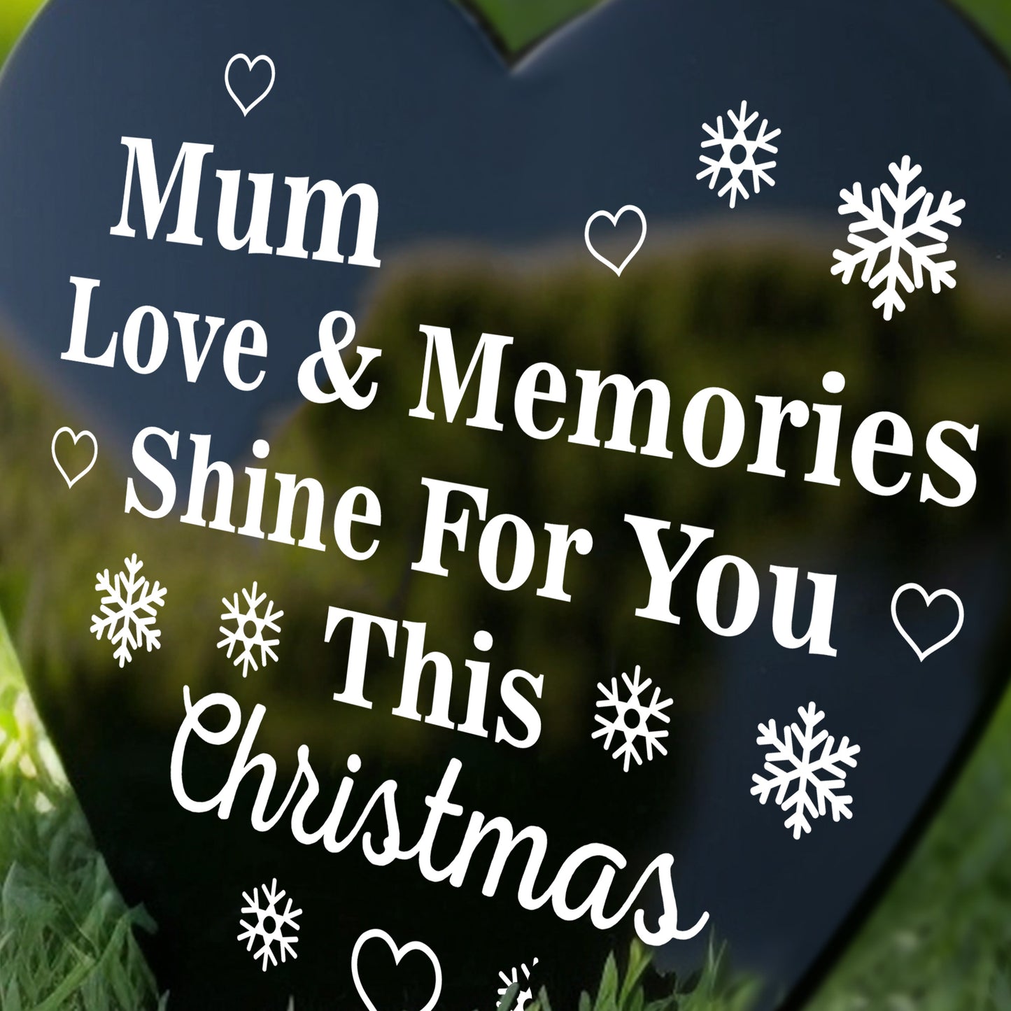 Mum Christmas Memorial Plaque Graveside Memorial Stake Christmas