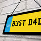 Best Dad Gift Number Plate Sign Dad Gift For Birthday Christmas