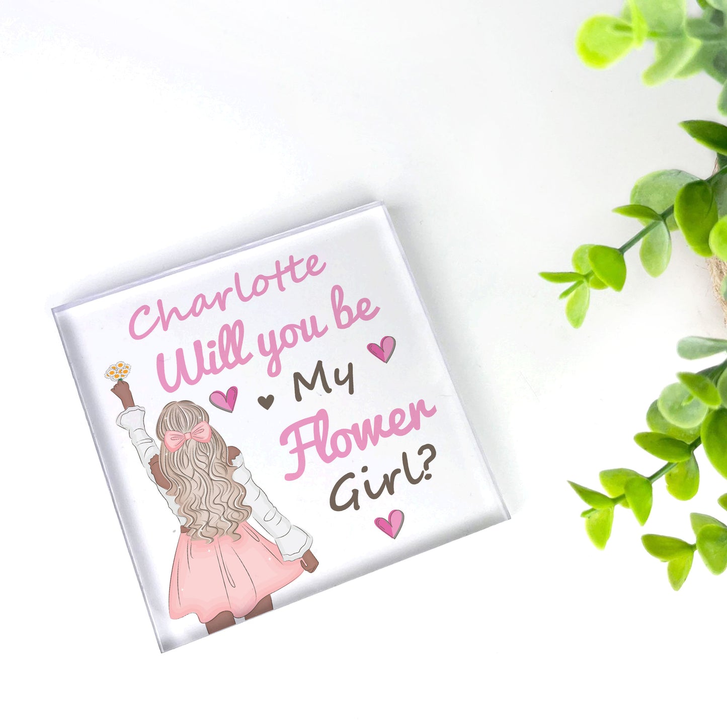 Personalised Will You Be My Flower Girl Proposal Gift Wedding