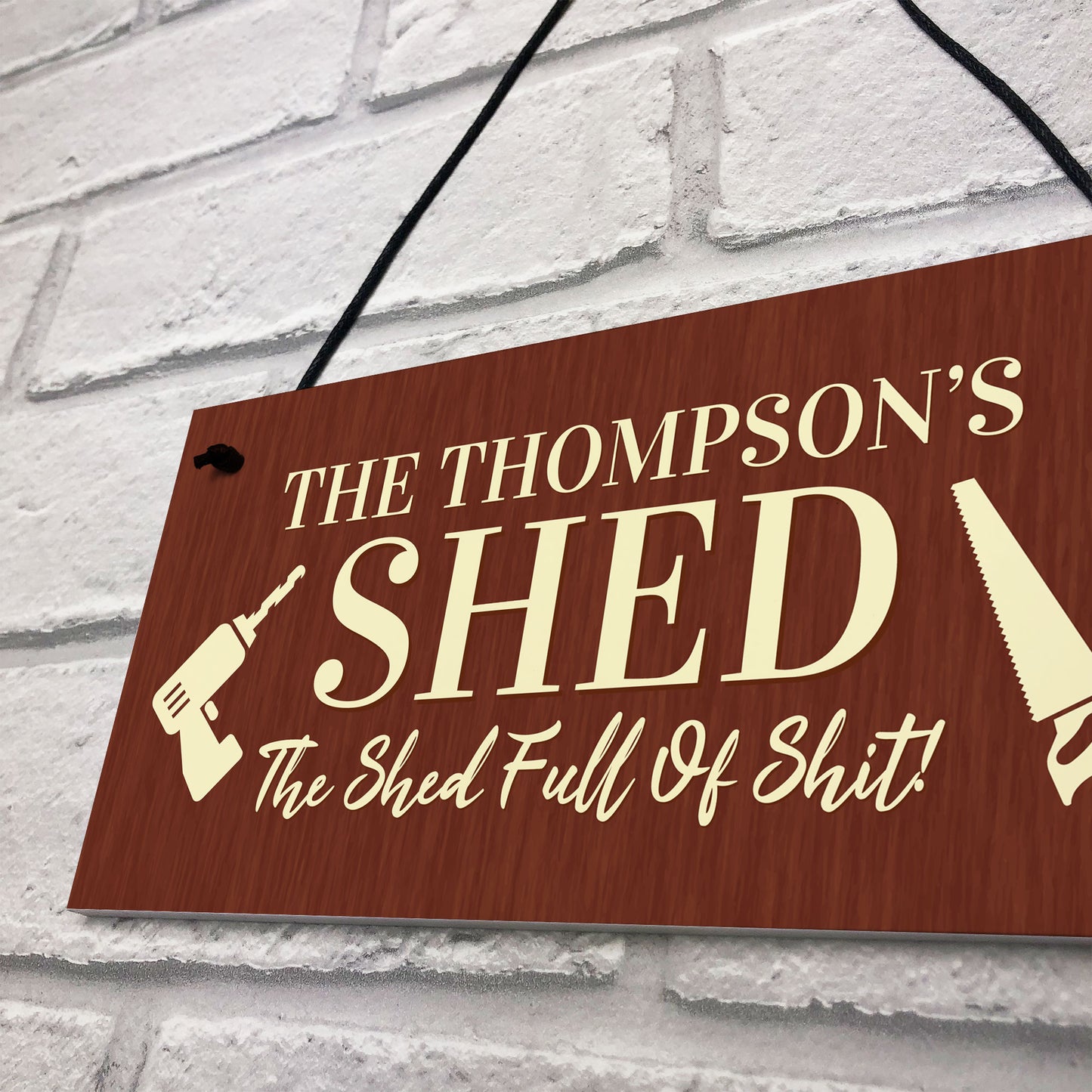 Funny Shed Sign Personalised Home Decor Door Sign Garden Plaque