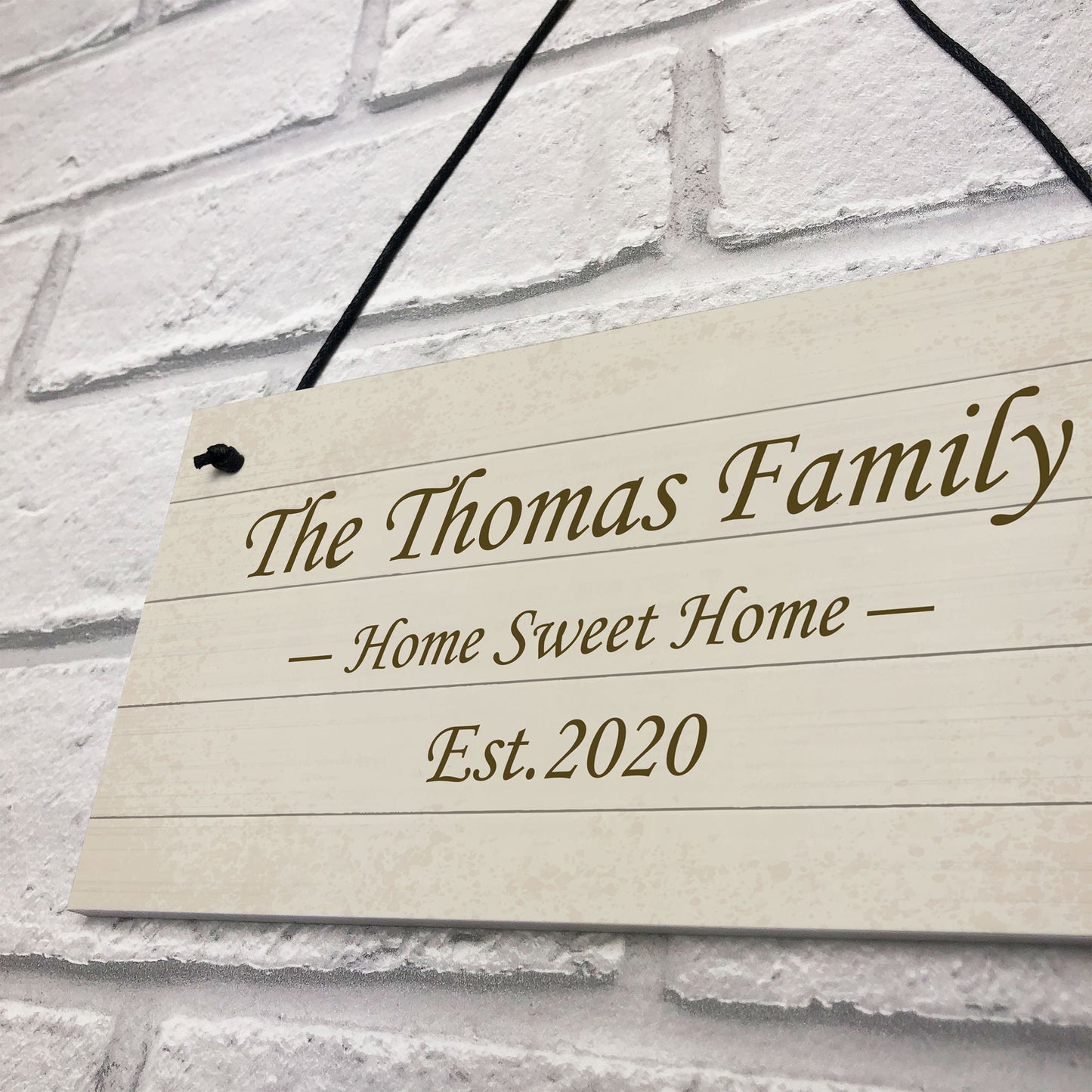 Shabby Chic Decor PERSONALISED Family Gift New Home Plaque