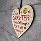 Funny Joke Birthday Gift For Mum Dad Wood Heart Daughter Gift