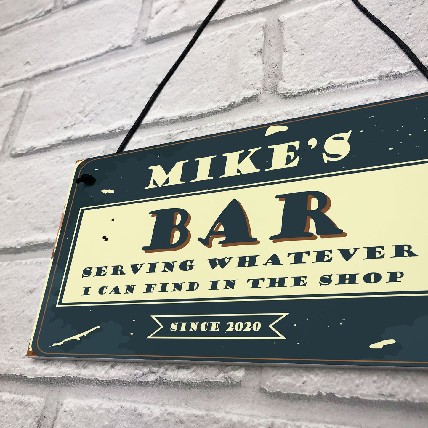 Novelty Bar Decor Personalised Home Bar Signs Funny Man Cave