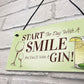 Funny Gin Gift Hanging Kitchen Bar Plaque Gin Lover Gift