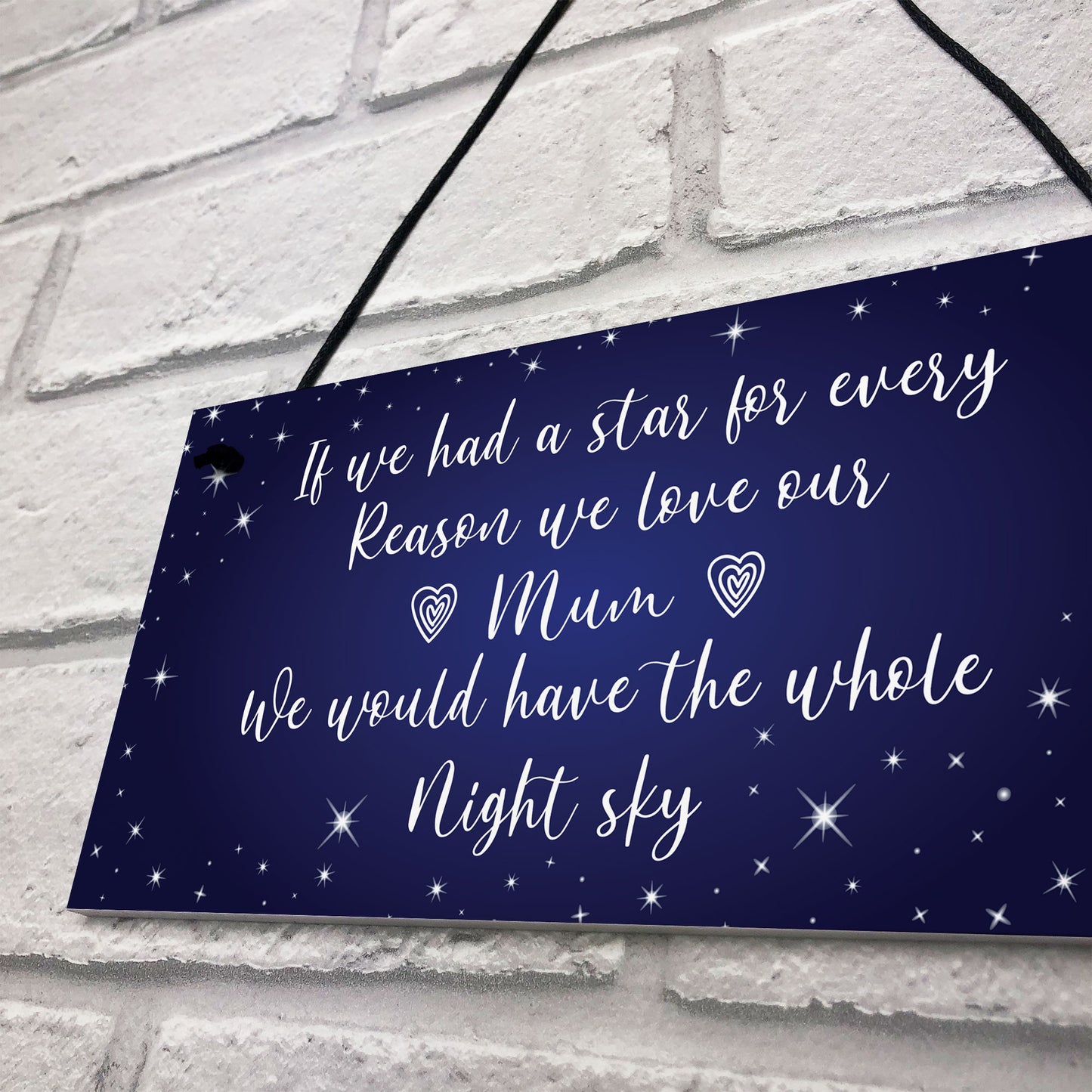 Mum Gift Hanging Plaque Cute Gift For Mum From Daughter Son Gift