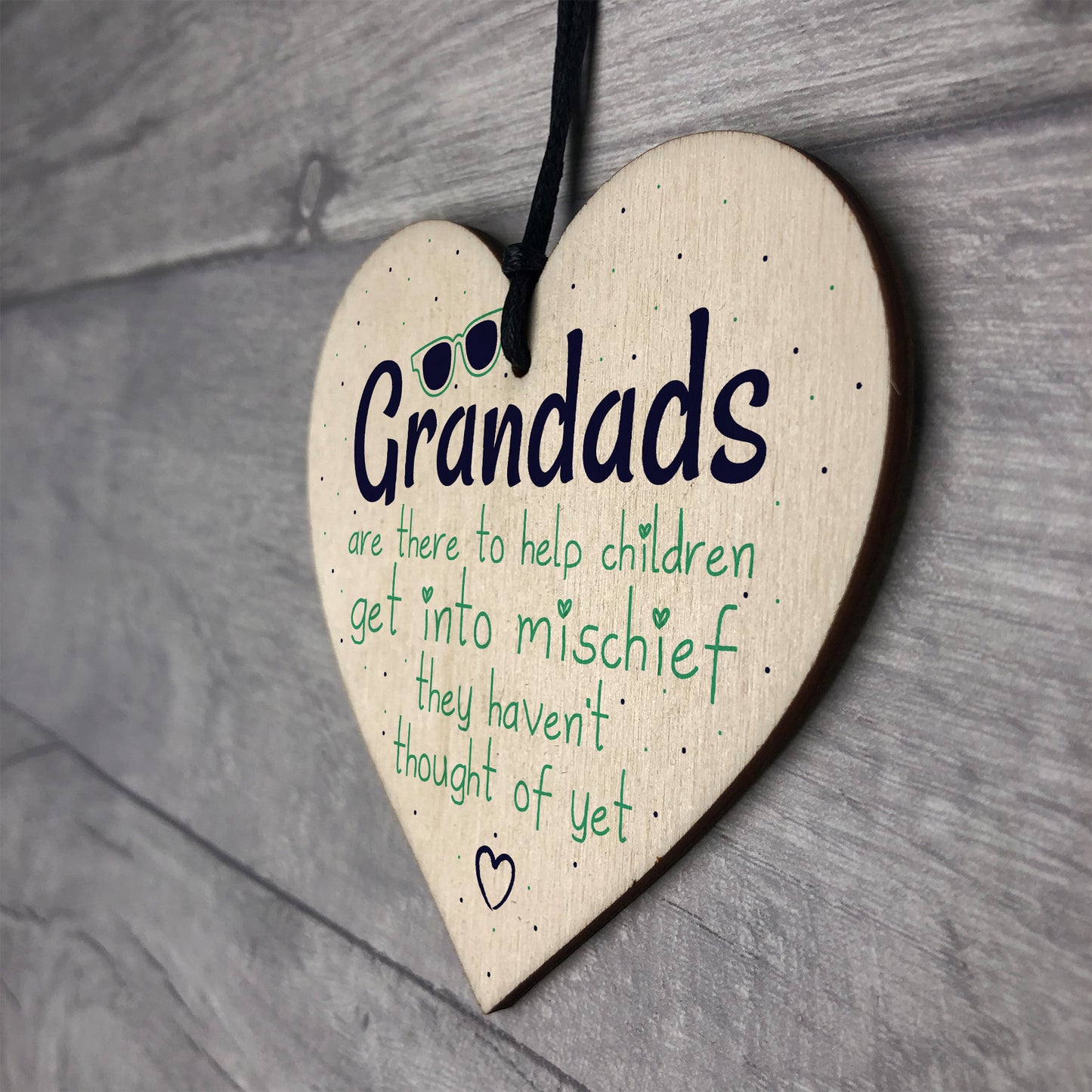 Funny Sign Grandad Birthday Gift Heart Wall Plaque Fathers Day