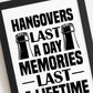 Funny Alcohol Sign Bar Signs For Home Man Cave FRAMED Print