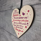 Friendship Wood Heart Plaque Gift Best Friend Thank You Keepsake